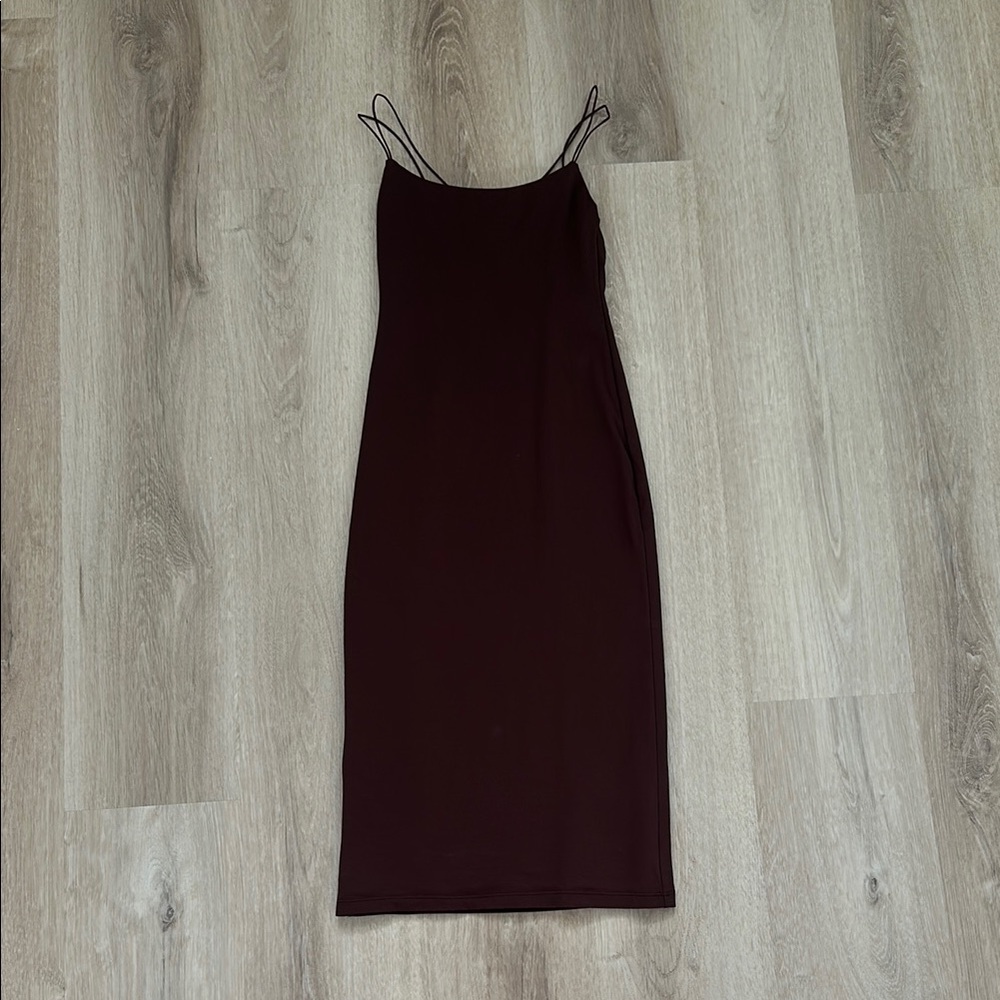 Aritzia Brown Babaton Dress